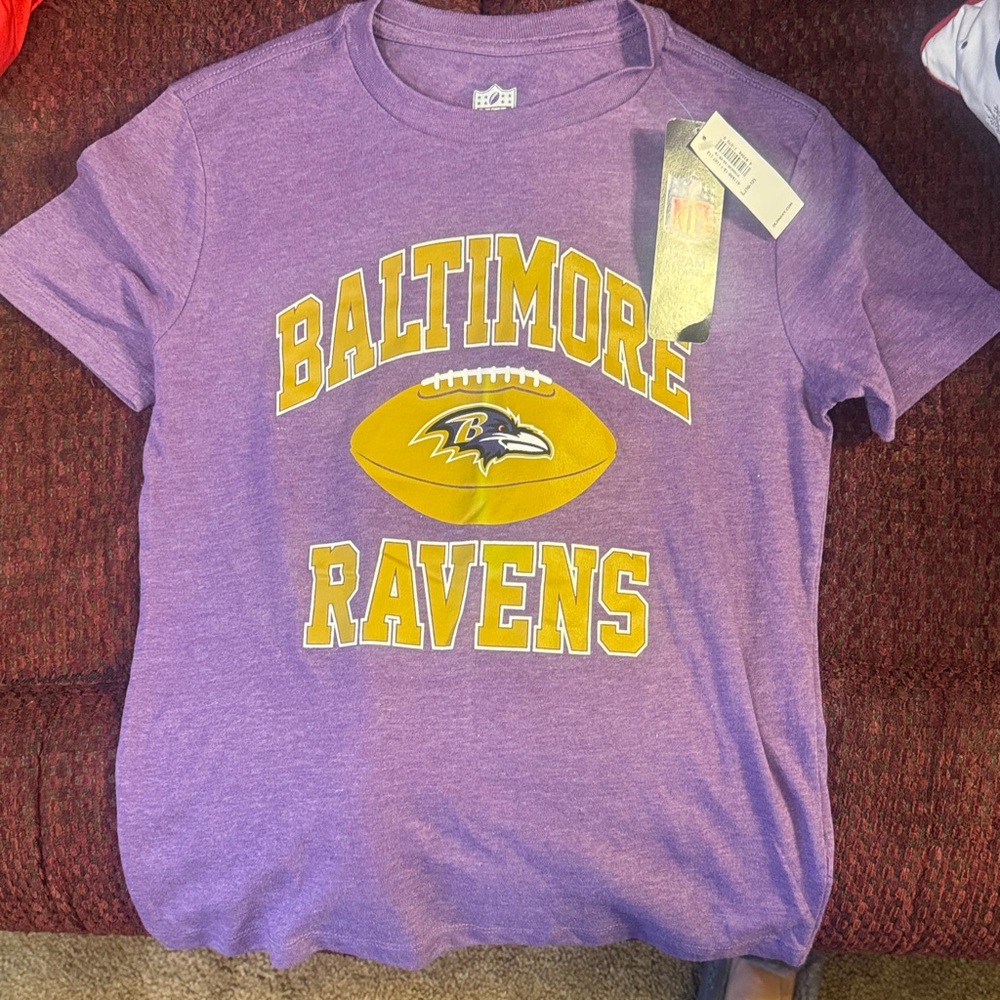 NFL Baltimore Ravens Kids Purple and Gold T-Shirt